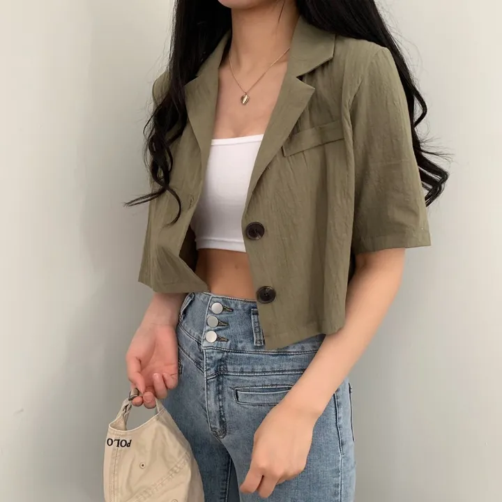 [베스트재진행] 린넨 크롭 반팔JK 상세 이미지 13