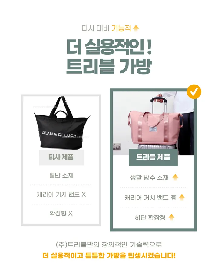 [당일출고🚀/묶음 할인] 확장형 여행용 캐리어 결합 보스턴백 더플백 숄더백 보조가방 기내용 상세 이미지 10