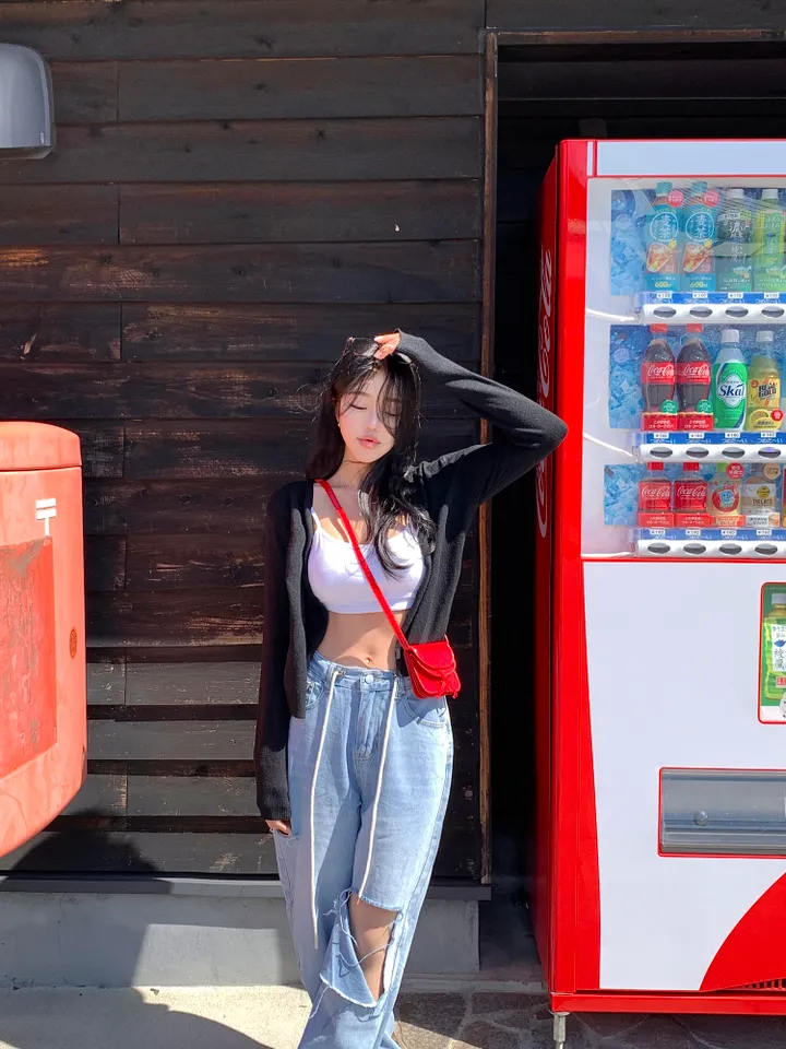 [*말라보여요/스트링조절] 스트링 끈조절 컷팅 와이드 데님 연청 찢청 봄팬츠 청바지-3size 상세 이미지 3