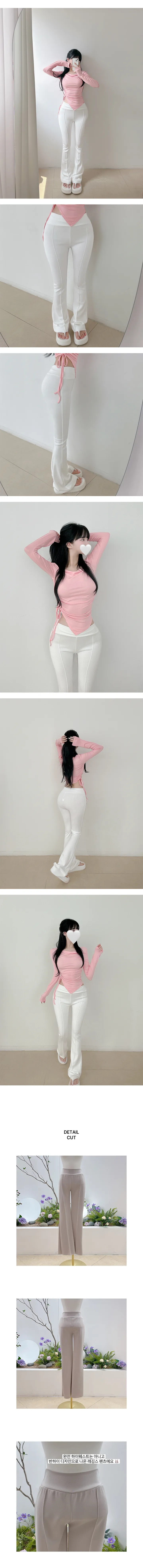 탄탄 보정핏 부츠컷 레깅스 팬츠 4 COLORS 상세 이미지 4