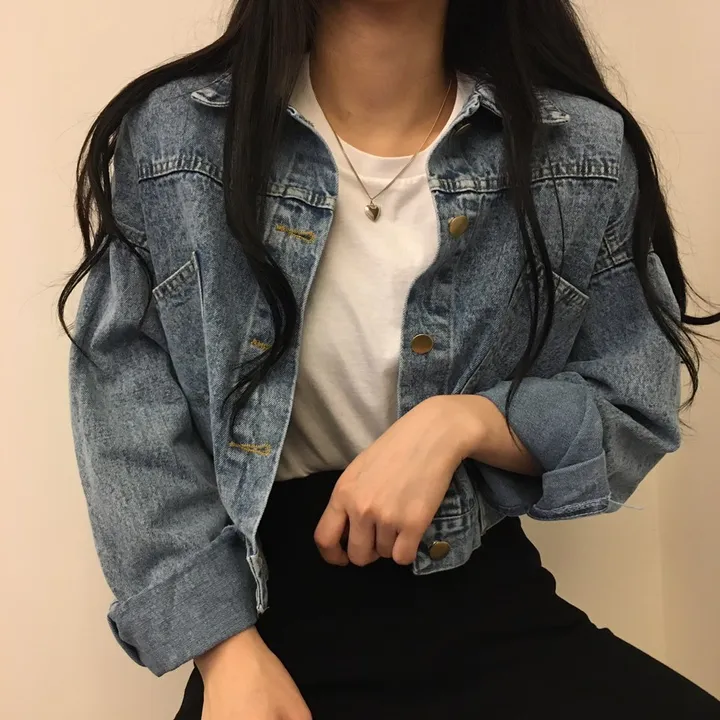 [ 봄/가을필수템 ] 뒤태 여신 루즈핏 숏 청자켓 상세 이미지 20