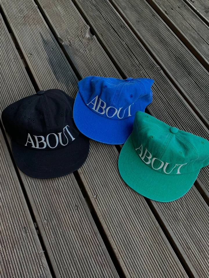 [대두도소두만들어주는핏🧢❤️/최저가💌] 어바웃 레터링 캠프 캡 모자 볼캡 (3color) 상세 이미지 12