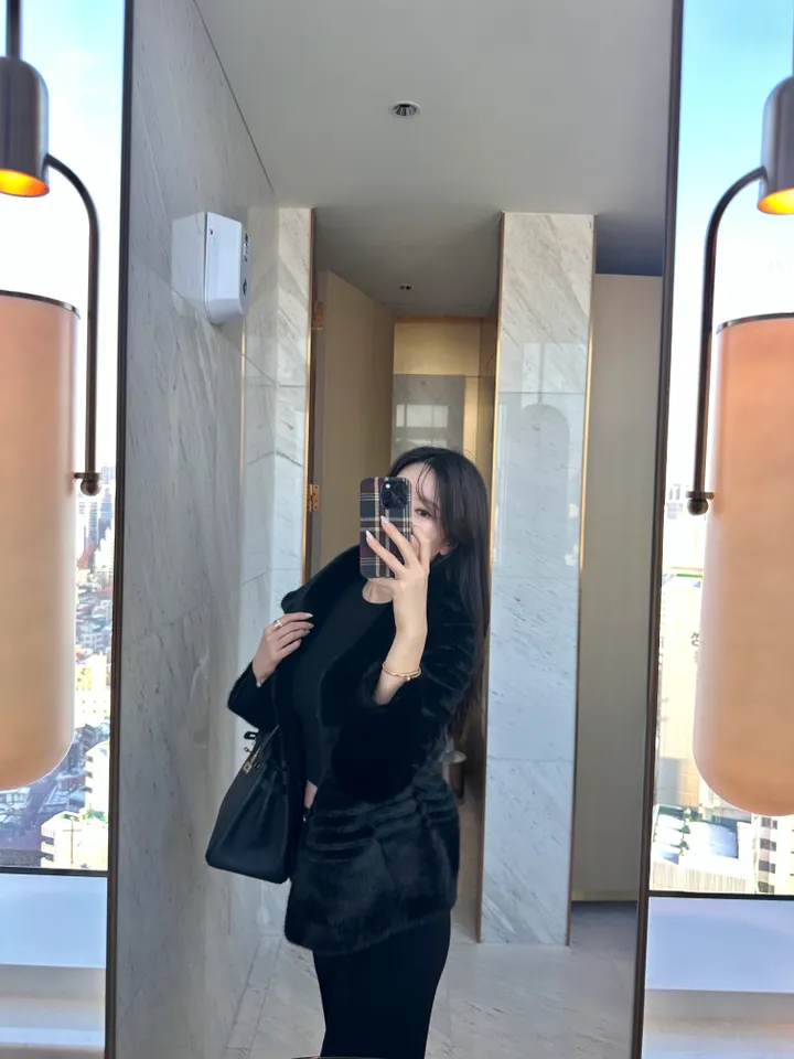 [최저가 보장] FF 페이크 밍크 카라 무스탕 코트 2color 상세 이미지 29