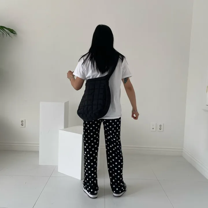 [와이드핏/시원한원단] 도트패턴 땡땡이 밴딩팬츠 냉장고바지 유니크룩 / 여름 여름옷 홈웨어 여름바지 바캉스룩 마실룩 밴딩통바지 상세 이미지 37