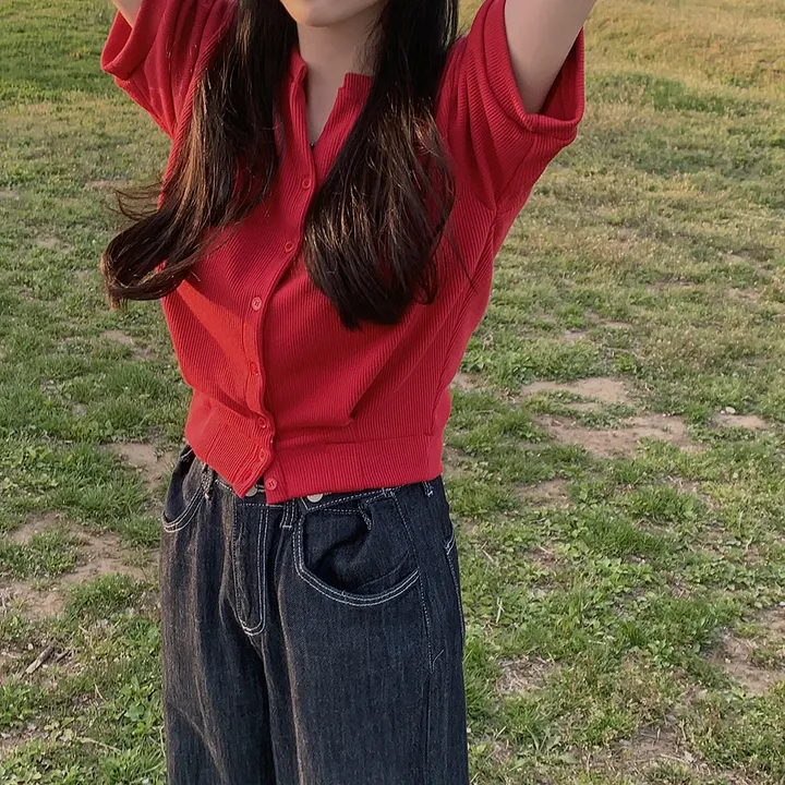 [추천!굿원단!늘어짐x] 자체제작 #크치Made 오버핏 킷캣 반팔 가디건 티셔츠 - cd 상세 이미지 40