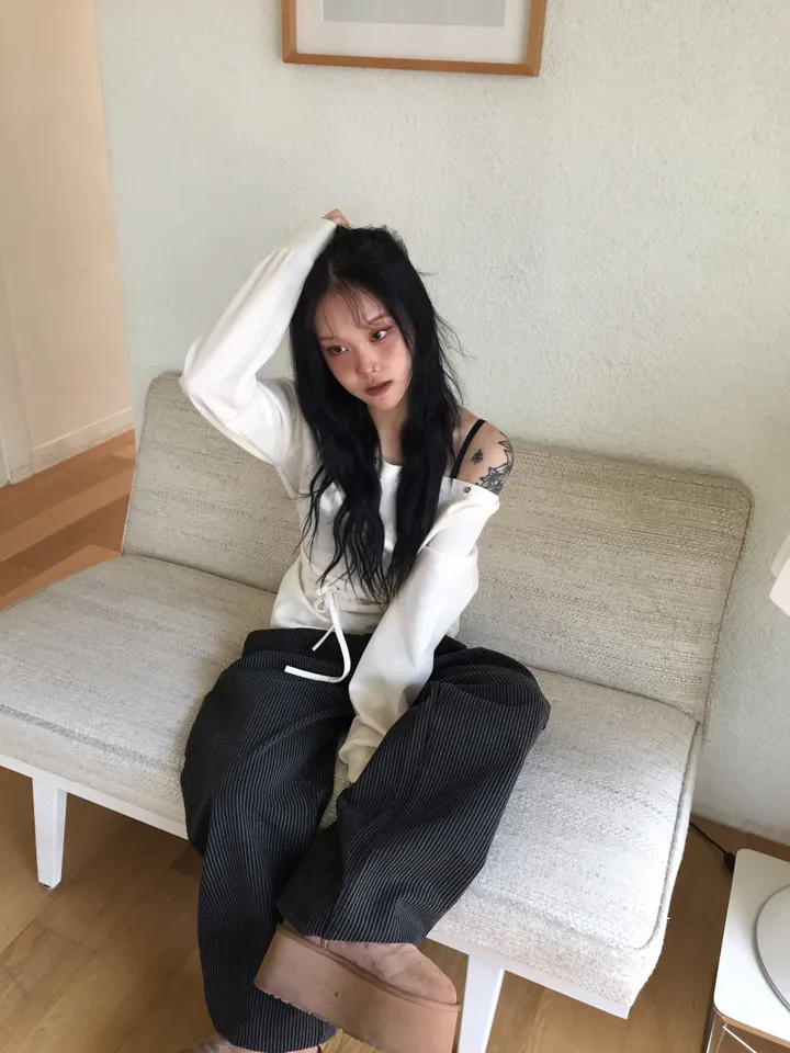 ♨주문폭주♨ #블랙 스트라이프 생지 데님 (당일 배송) 상세 이미지 37