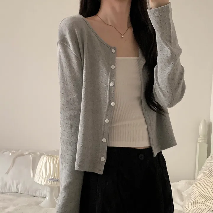 로로 펀칭 가디건 (8color) 상세 이미지 130