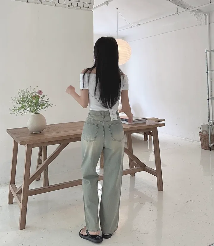 [당일출고] #누적10만장 썸머ver [MADE] 블림진 오버핏 딥 브러쉬 롱 와이드 데님 팬츠 (기장선택) 상세 이미지 165