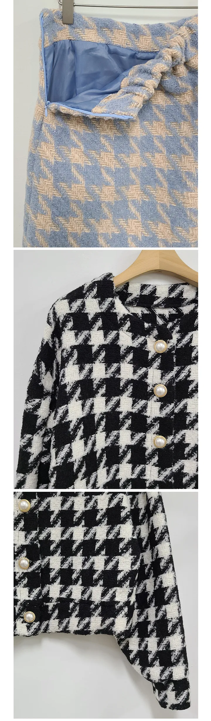 주문폭주[MADE] black pink tweed - set 상세 이미지 36