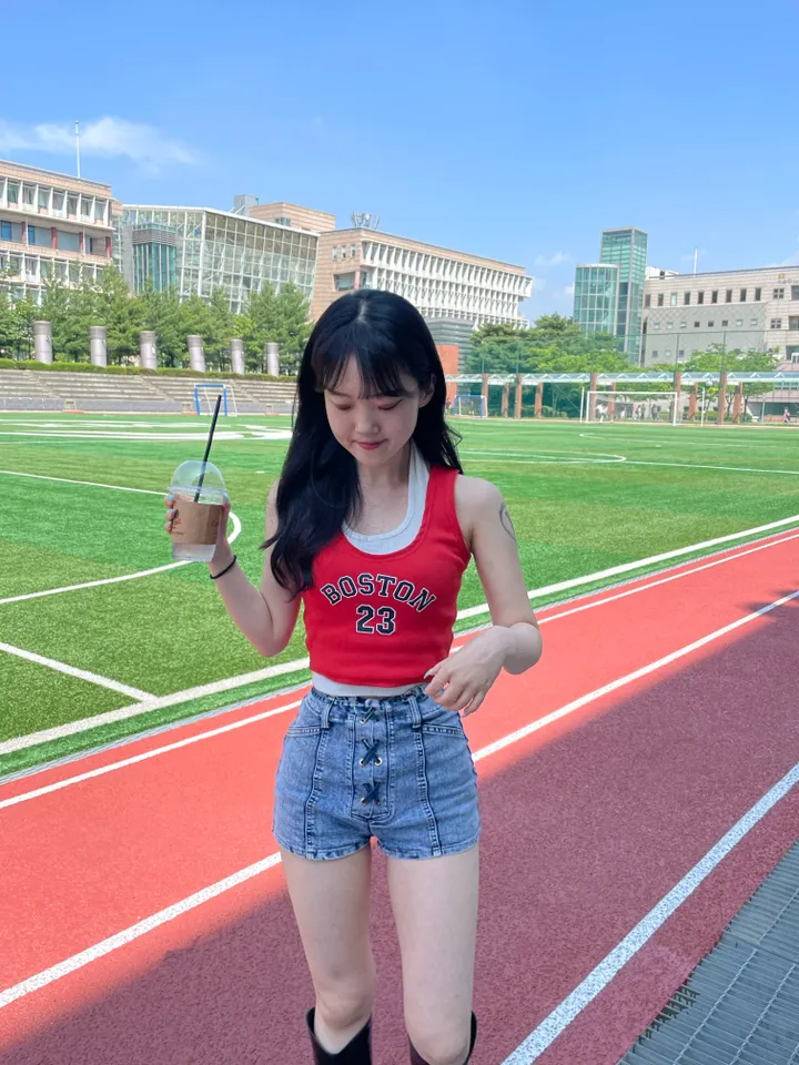 [나시맛집/당일출고] 보스턴 크롭나시 - 3color / 민소매 / 크롭 / 나시 / 무대의상 / 페스티벌 / 여름 / 여름나시 / 댄스 / 헬스 / 운동 / 약골지 / 크롭나시 상세 이미지 6