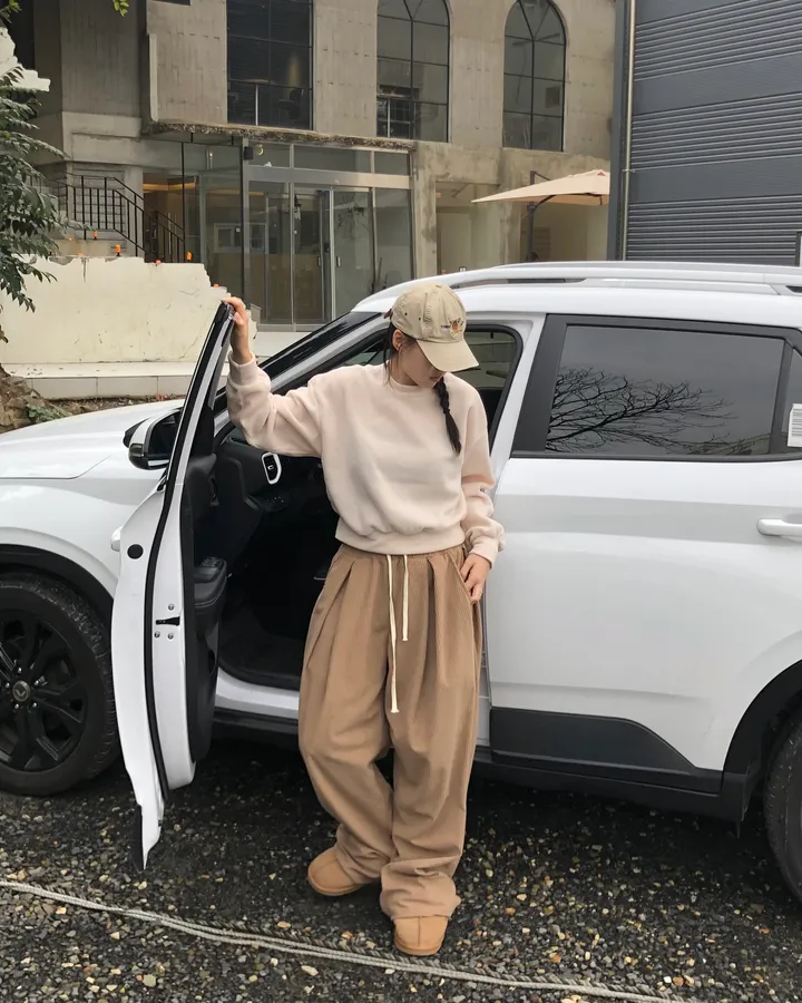 [데일리/*핏보장*] 코듀로이 골덴 핀턱 밴딩 팬츠 - 7colors (맞주름 허리 밴딩 와이드팬츠 롱다리핏 골반보장) 상세 이미지 18