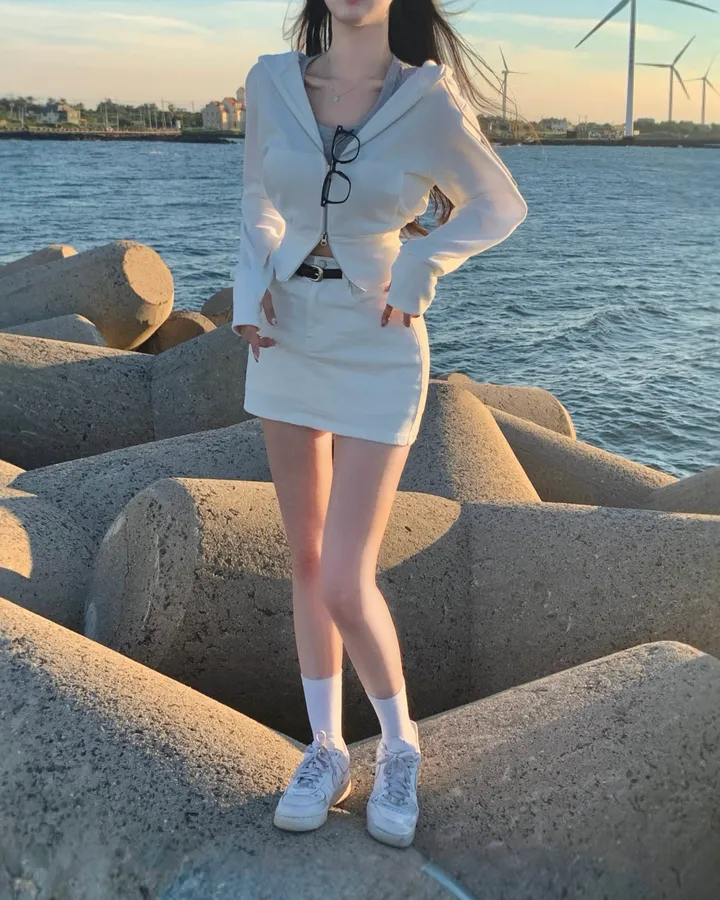 일부당일🚀 [ 자체제작/ 양기모 ] 페이지 크롭 기모 워머 후드집업 상세 이미지 54