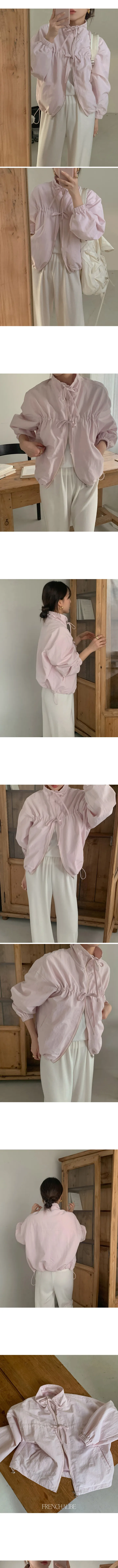 [간절기필수]클로즈 리본 나일론 투웨이 바람막이 여름 점퍼(3color) 상세 이미지 4
