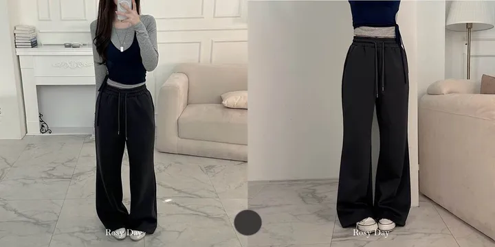 [ 탄탄 소재 / 3기장 / 3사이즈 ] 뒷포켓 슬림 부츠컷 트레이닝 롱 팬츠 3color 상세 이미지 6