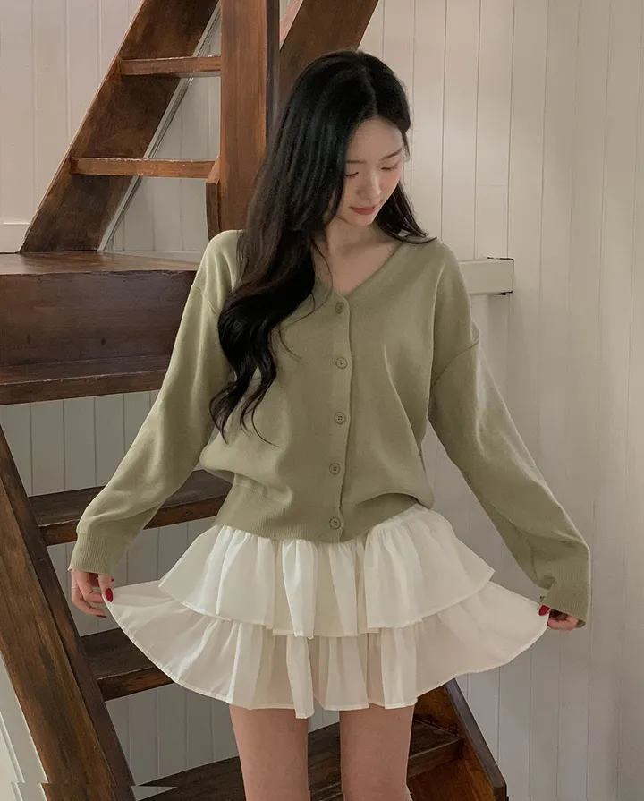 [예쁜여유핏/11colෆ] 다온 브이넥 루즈핏 긴팔 가디건 11colors 상세 이미지 26