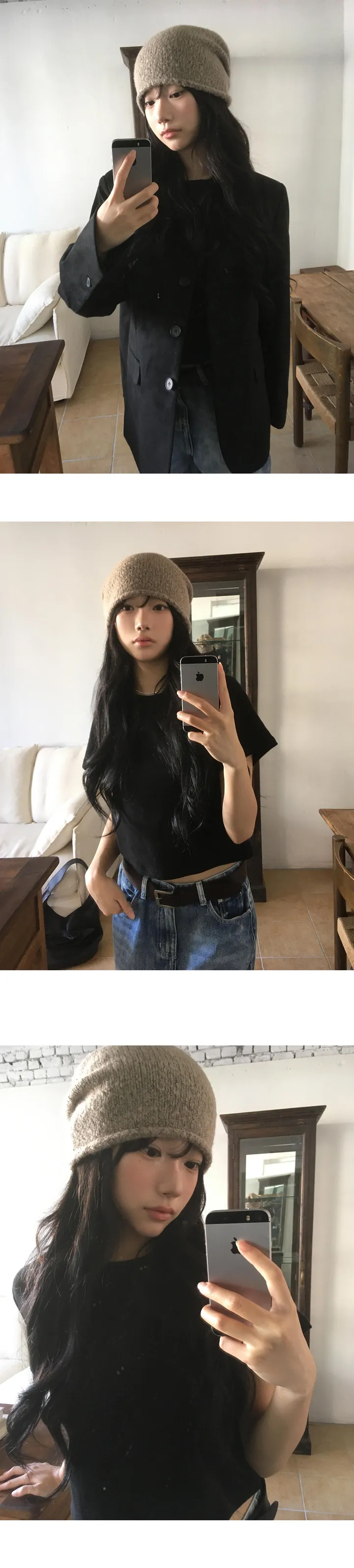 [기획/모델소장🐰/기장선택/~XL까지!] 폴더 밑단 스냅 투웨이 워싱 데님 팬츠-4color 상세 이미지 15