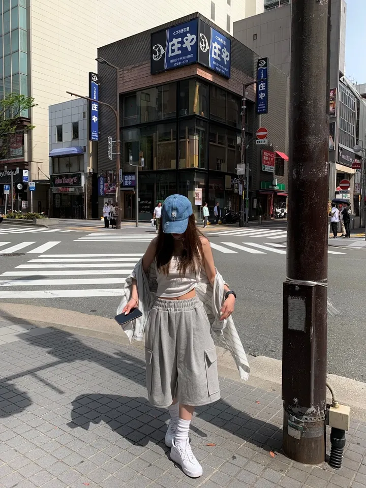 🚀2size/부분당일발송🚀 루어 카고 버뮤다 PT / 코튼 면 밴딩 트레이닝 와이드 버뮤다 팬츠 여름 반바지 바지 버뮤다팬츠 버뮤다바지 5부바지 6부바지 카고반바지 카고버뮤다 상세 이미지 10