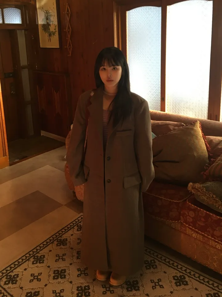 (*주문폭주*) (2 color) 무드 울 헤링본 롱코트 상세 이미지 5