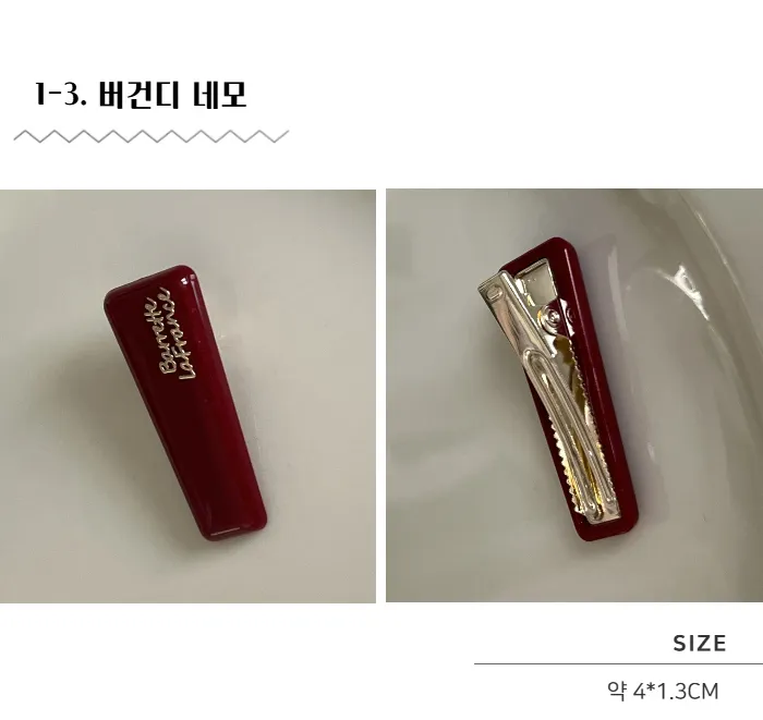 러블리 포인트 헤어핀 똑딱핀 집게핀 머리핀 모음 상세 이미지 5
