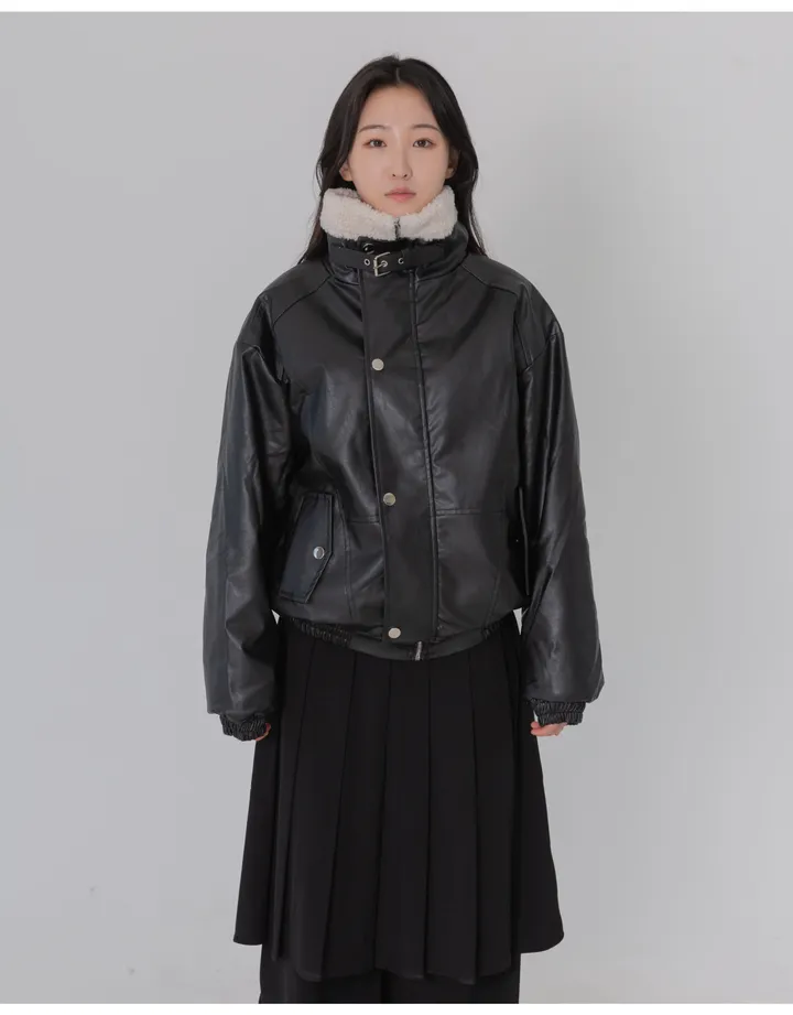 도카 퍼 레더무스탕(2colors) 상세 이미지 4