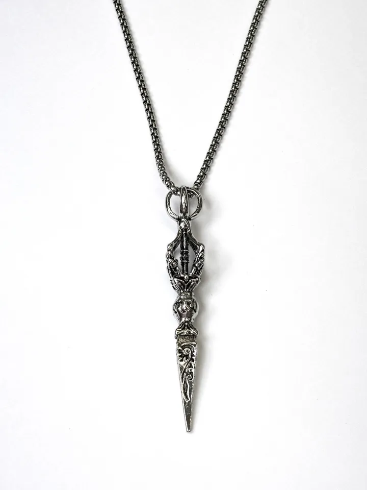 [s.steel] sculpture necklace | 조각 빈티지 목걸이 써지컬 상세 이미지 28