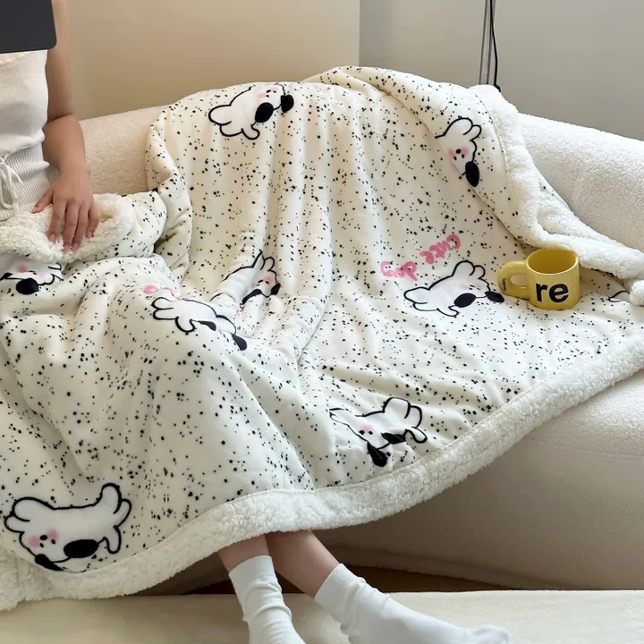 🔥[땡처리] 겨울 보들담요 따뜻한 융 밍크 극세사이불 대형가정용 사무실용 캠핑용 상세 이미지 3