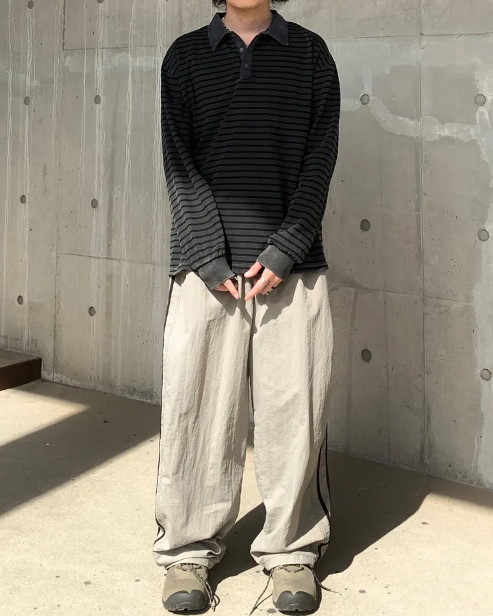 【KOOLOSET】Nylon Balloon Track Pants KOOLOSET】Nylon Track Line Balloon Pants (パンツ) 98593688