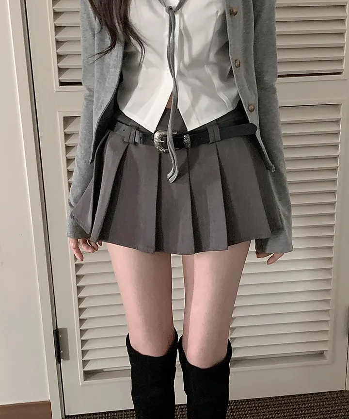 [반팔/긴팔❄일체형💗고퀄ver] 칠리 셔츠 가디건 일체형 레이어드 리본 슬림핏 긴팔 반팔 티셔츠 가디건 봄 겨울 가을 / 하객룩 출근룩 소개팅룩 데이트룩 클래식블랑 상세 이미지 29