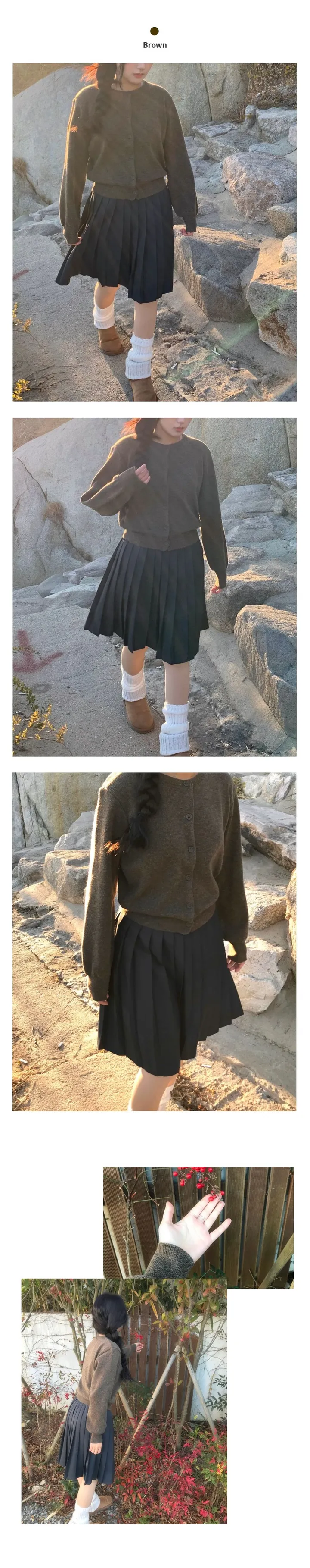 [봄가디건💫] 온세 라운드 니트 가디건 (4color) 상세 이미지 7
