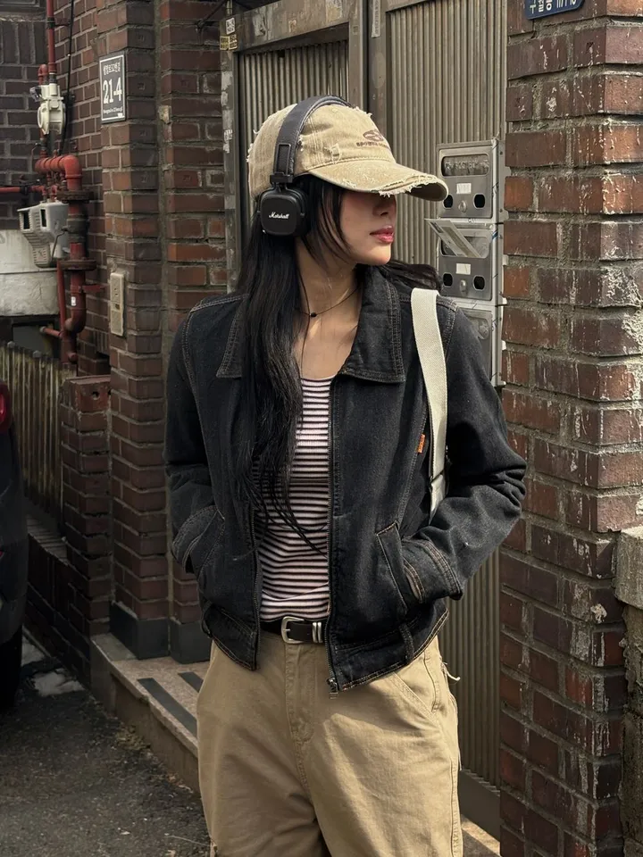 [최저가/퀄대박]  마티 카라 생지 데님 자켓 상세 이미지 11