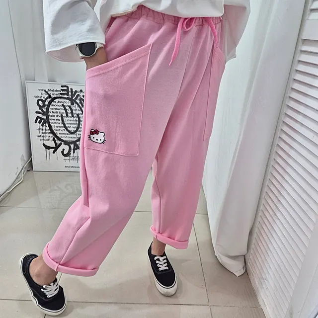 [~99SIZE]캐릭 자수 밴딩배기팬츠 상세 이미지 17