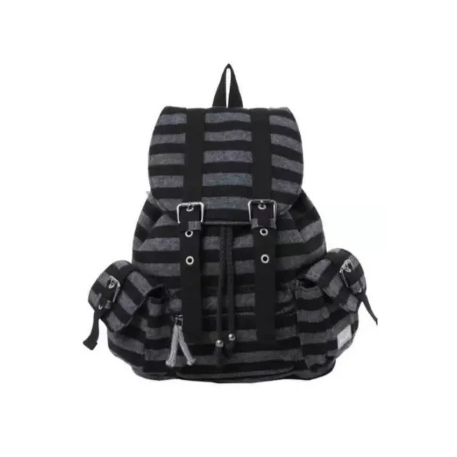 [New bag🎒]스트라이프 단가라 플랫 보부상 백팩 상세 이미지 7