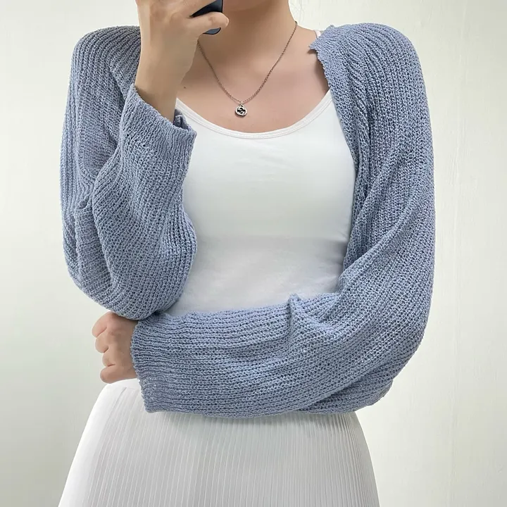 [여리핏/지금부터 쭉~] 엘르 볼레로 가디건 크롭가디건 여름가디건 상세 이미지 4