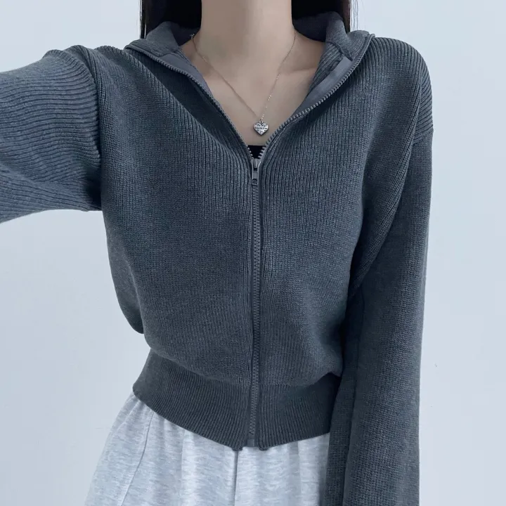 [1만장 돌파] half neck knit zip-up! (3col) 상세 이미지 3