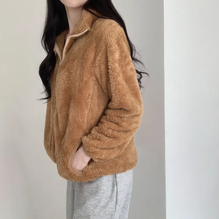 당일발송❤‍🔥[포근해☁️] 뭉게뭉게 구름이 빅사이즈 오버핏 양털 후리스 집업 가디건 (남녀공용/커플집업) 상세 이미지 20