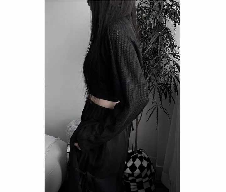 bolero strap waffle cardigan 상세 이미지 20