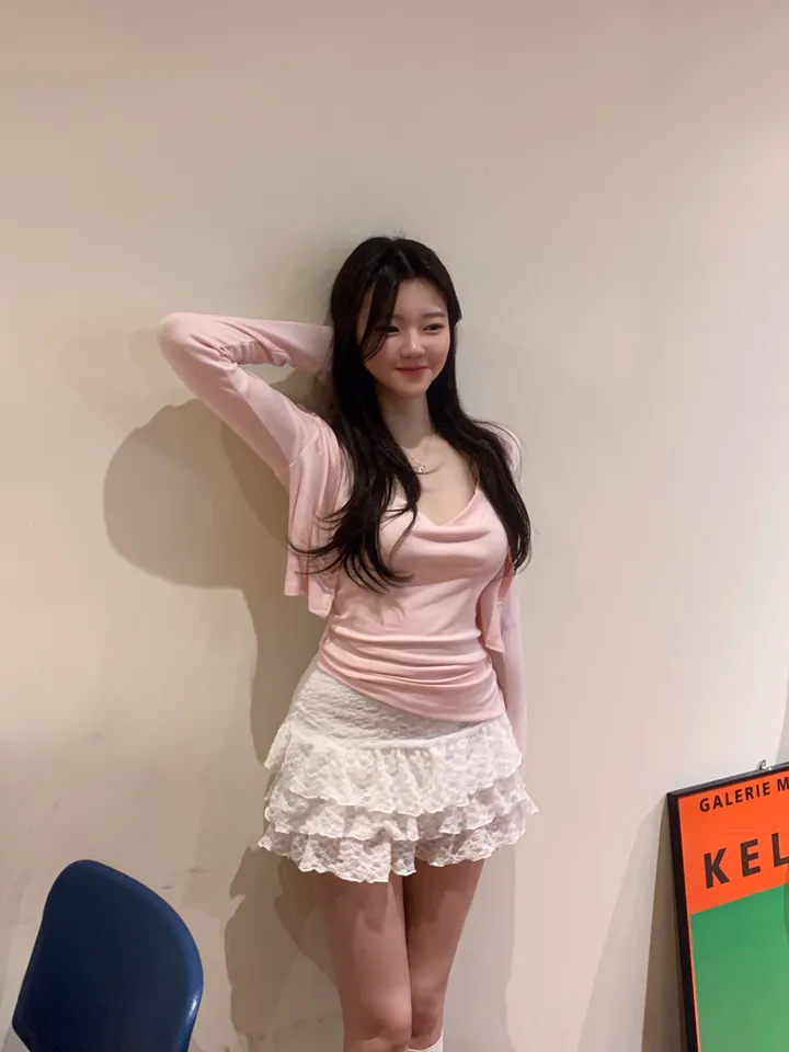 베리유 언발 드래이핑 가디건 세트 상세 이미지 10