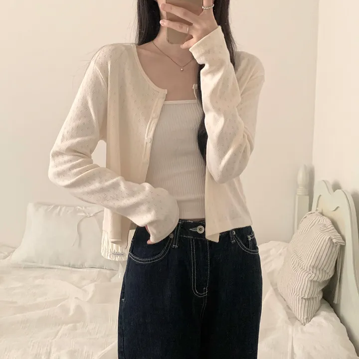 로로 펀칭 가디건 (8color) 상세 이미지 21