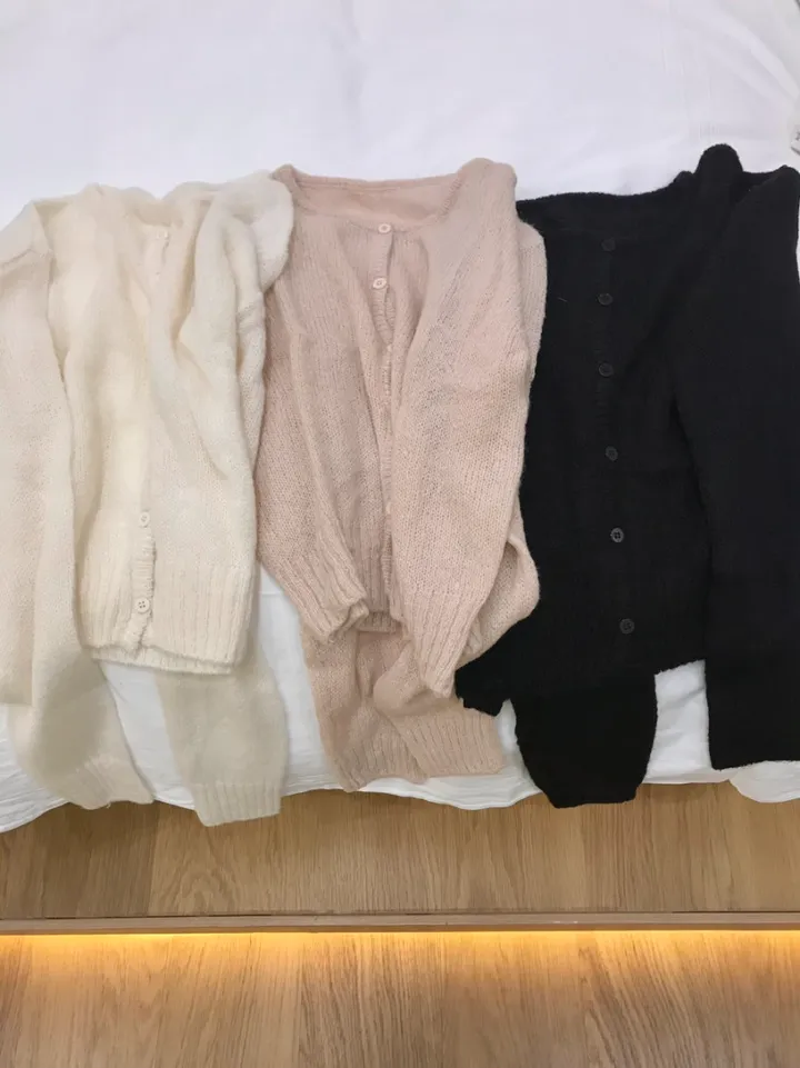 빈스 모헤어 라운드 가디건 (3color) 상세 이미지 1