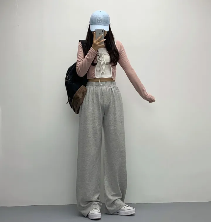 당일🚀[숏&롱/편한바지!] 드림 컬러 밴딩 롱 와이드팬츠 트레이닝팬츠 댄스복 여름팬츠 사계절팬츠 키작녀 키큰녀 (7Col) 상세 이미지 16