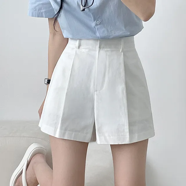 [Made/탄탄한퀄리티!] 메이비 코튼 핀턱반바지 숏팬츠 4color 상세 이미지 3