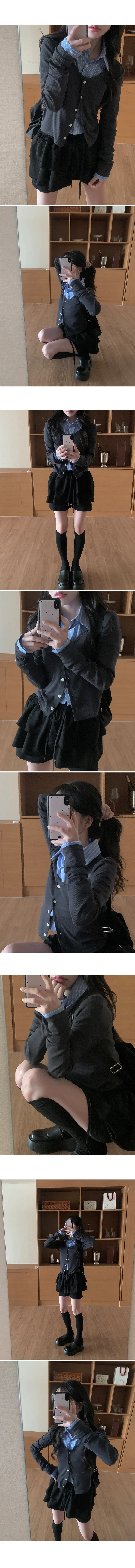 [early spring 👚⭐][MADE] 아우 레이어드 가디건 (4color) point.레이어드에 찰떡인 딥유넥 핏 상세 이미지 25