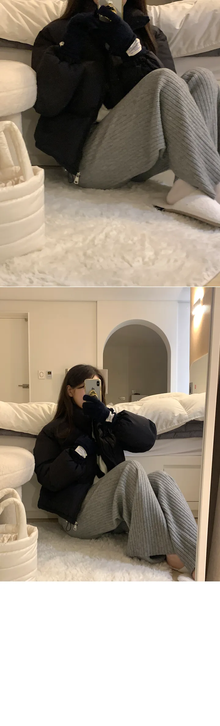 [주문폭주/당일출고🖤] 스노우 파스텔 크롭 숏 패딩 pd (웰론솜)(생활방수가능) 상세 이미지 84