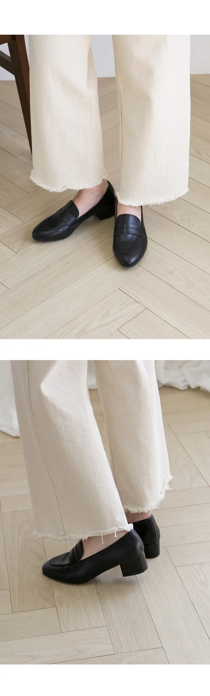 [자체제작/당일발송] 모리스 베이직 4cm 통굽 페니로퍼 CK9004 상세 이미지 26