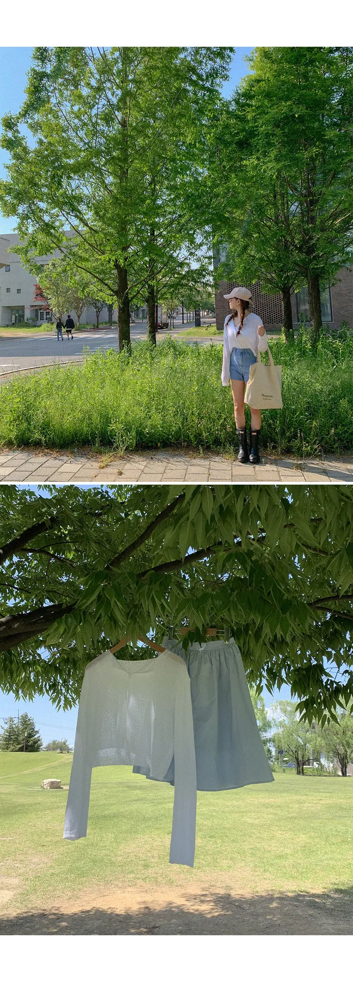 [살안타💖] 팝핑 솜사탕 니트 가디건크롭 시스루 레이어드 볼레로 커버업 부클 가디건 가을 간절기 아우터 살안타템 상세 이미지 16