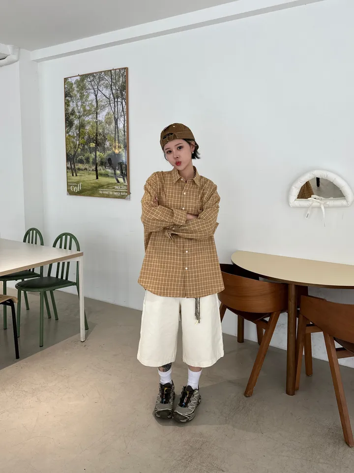 [UNISEX] 패치 워크 버뮤다 하프 팬츠 (4color) 상세 이미지 17