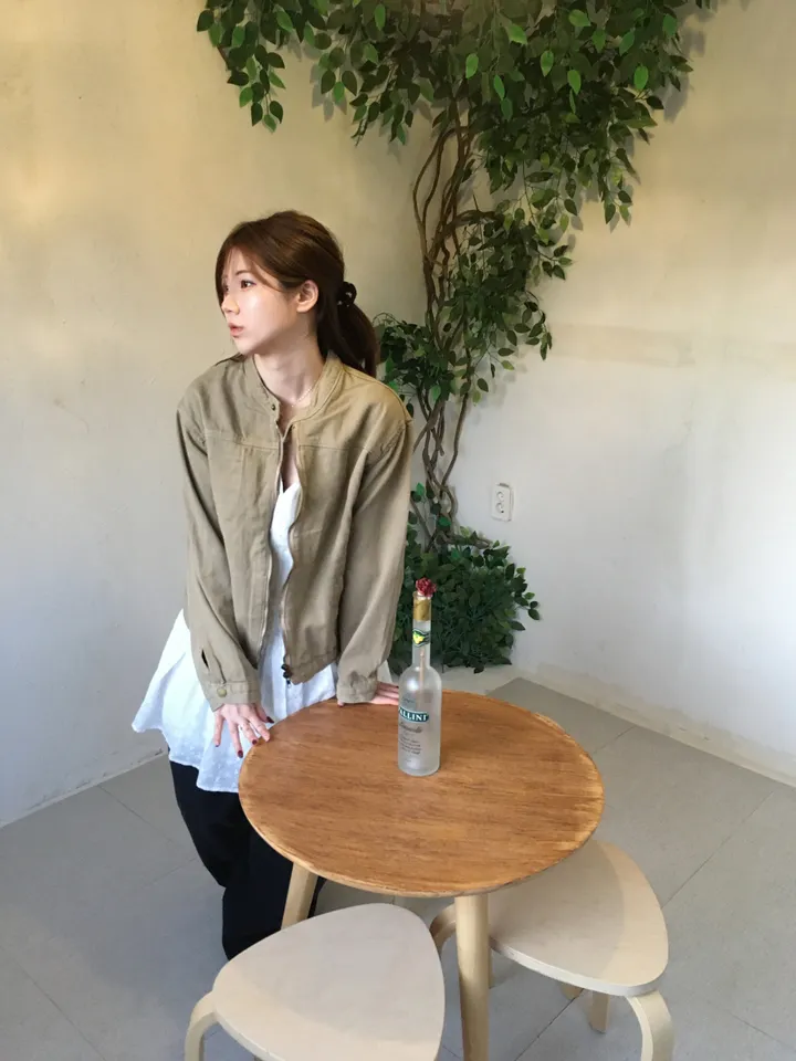 [봄신상💐](2colors/주문폭주🎉/투웨이) 빈티지 블루종 코튼 면 라이더 점퍼 자켓 jk 상세 이미지 36
