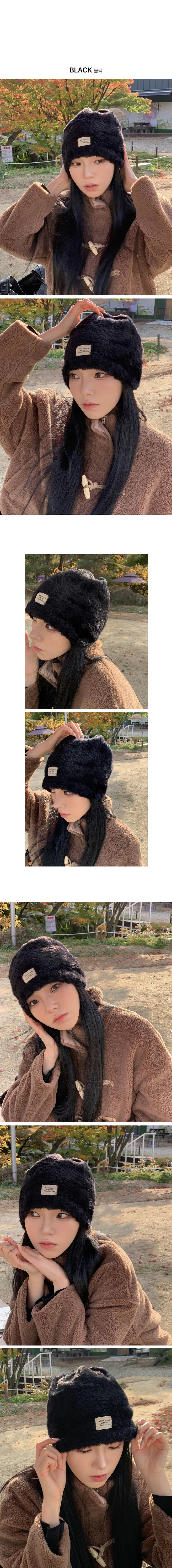 [❄️겨울추천템❄️/당일출고] 소프트 앙고라비니 페이크퍼 겨울 비니 털 니트 모자 (2color) 상세 이미지 4