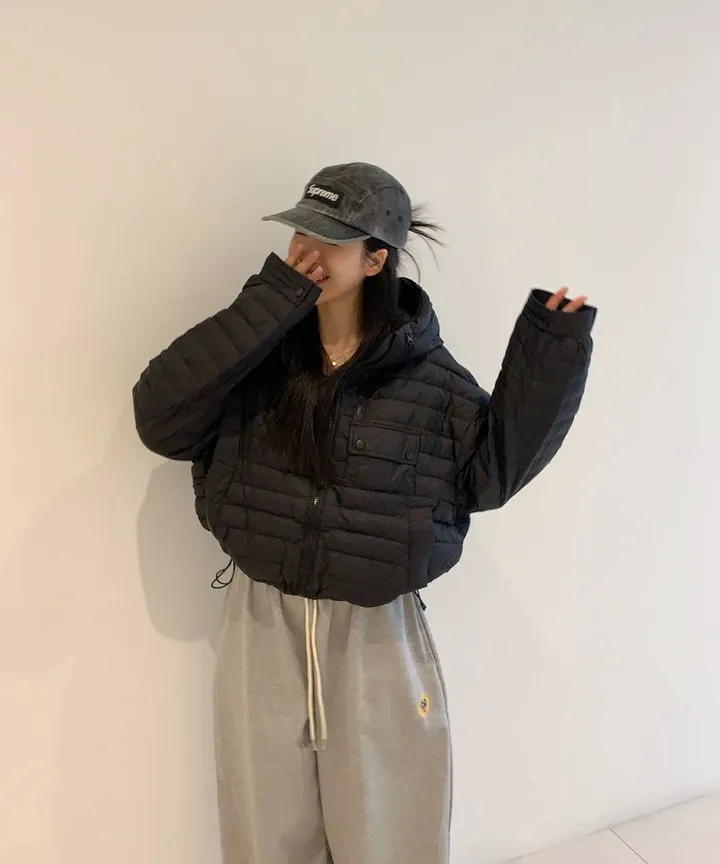 s/s new🤍 휘뚜루마뚜루 데일리템! 가벼운 경량패딩 후드패딩 오리털패딩 (블랙,라임) 상세 이미지 45