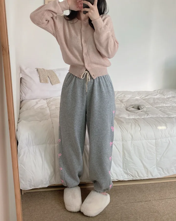 [데일리/인생핏] 라운드 무지 기본 긴팔 니트 가디건 상세 이미지 11